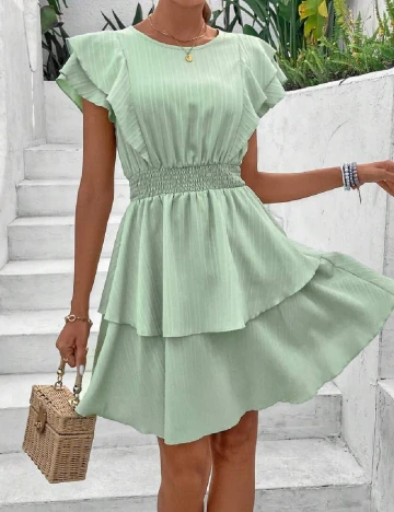 Rochie scurta SHEIN, verde