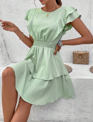 Rochie scurta SHEIN, verde