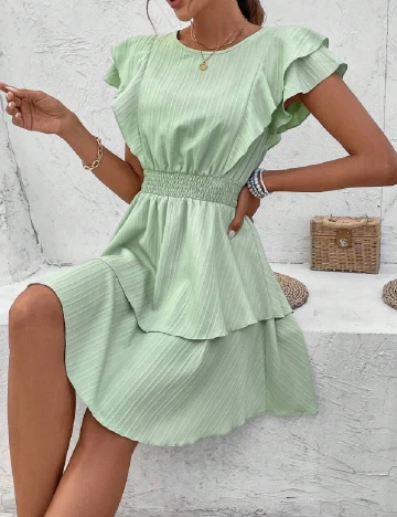 Rochie scurta SHEIN, verde