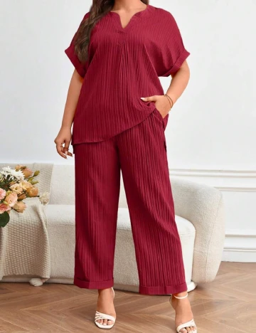 Compleu SHEIN CURVE, visiniu