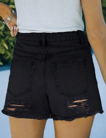 Pantaloni scurti SHEIN, negru Negru