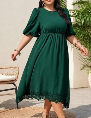 Rochie lunga SHEIN CURVE, verde