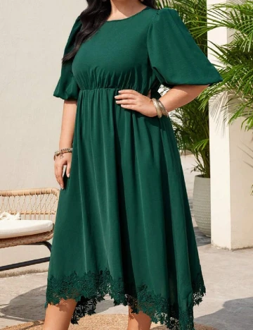 Rochie lunga SHEIN CURVE, verde