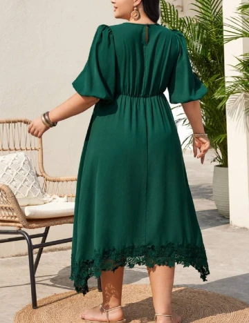 Rochie lunga SHEIN CURVE, verde