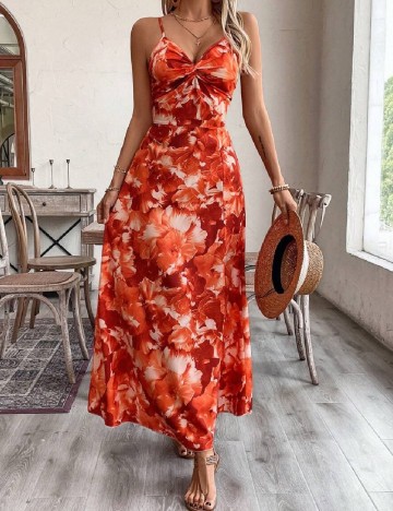 Rochie lunga SHEIN, portocaliu