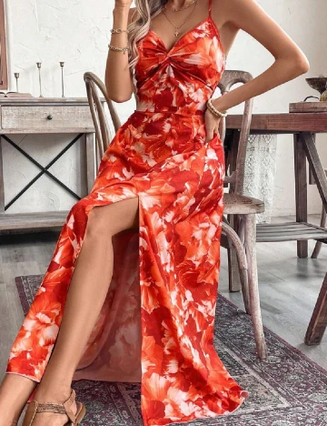 Rochie lunga SHEIN, portocaliu