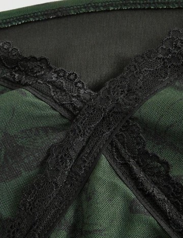 Rochie scurta Romwe, verde
