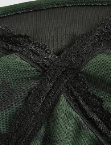 Rochie scurta Romwe, verde