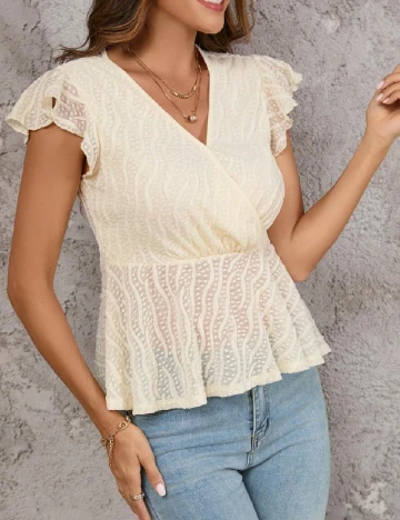 Bluza SHEIN, crem Crem