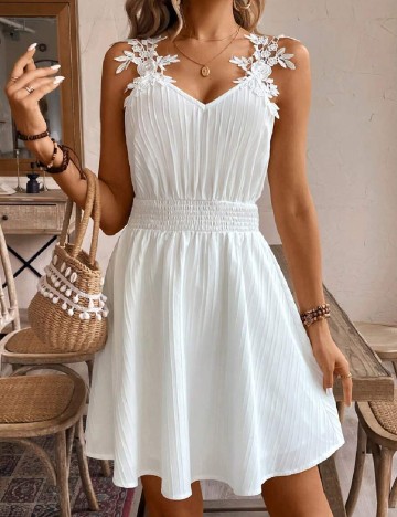 Rochie scurta SHEIN, alb