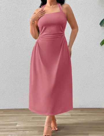 
						Rochie medie SHEIN CURVE, roz