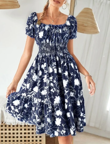 Rochie scurta SHEIN, bleumarin