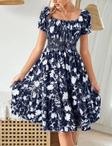 Rochie scurta SHEIN, bleumarin