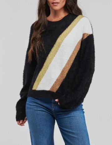 
						Pulover Pieces, negru