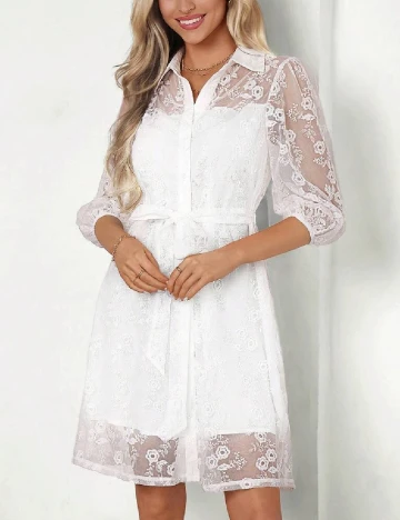 Rochie scurta SHEIN, alb