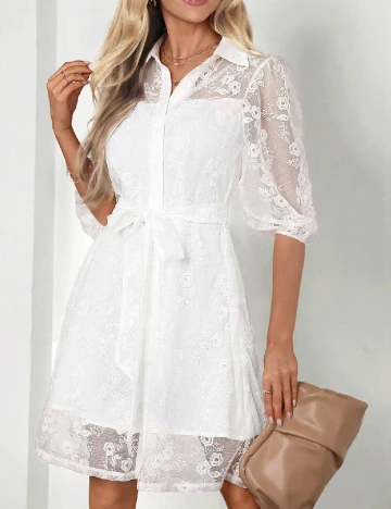 Rochie scurta SHEIN, alb
