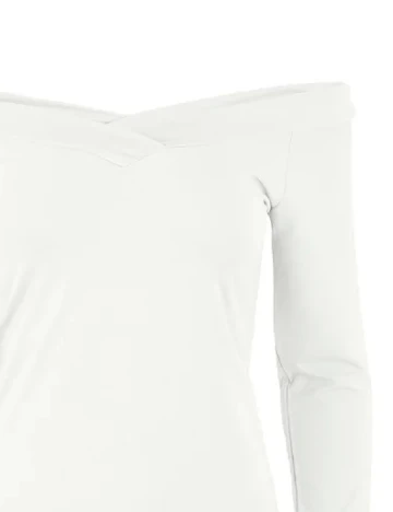 Bluza Pieces, alb Alb
