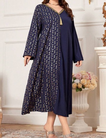 Rochie medie SHEIN CURVE, bleumarin