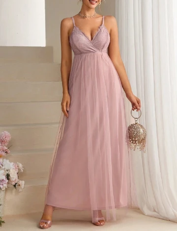 Rochie lunga SHEIN, roz pudra Roz
