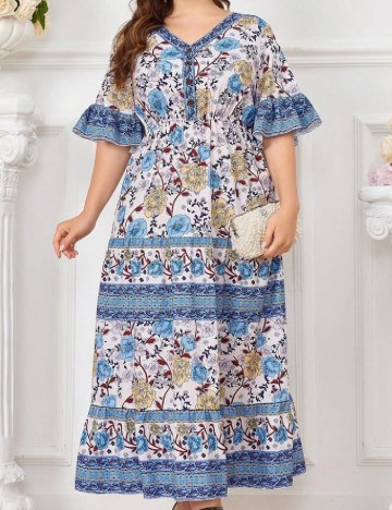 
						Rochie lunga SHEIN CURVE, floral print