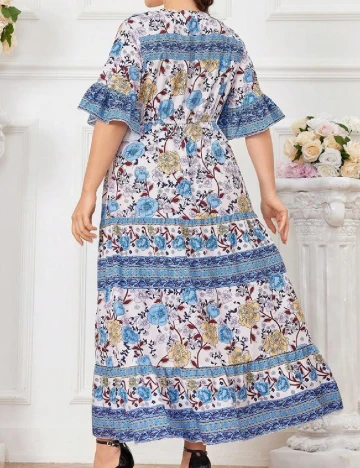 Rochie lunga SHEIN CURVE, floral print