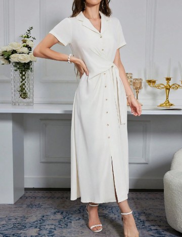 Rochie medie SHEIN, crem