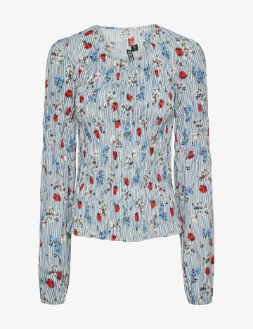 Bluza Pieces, albastru