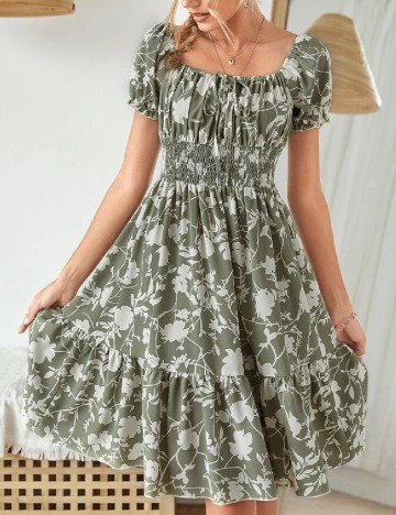 Rochie medie SHEIN, verde