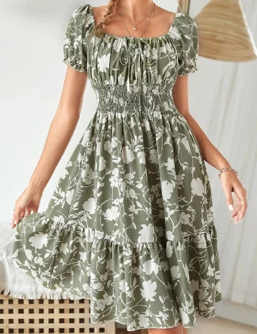 Rochie medie SHEIN, verde