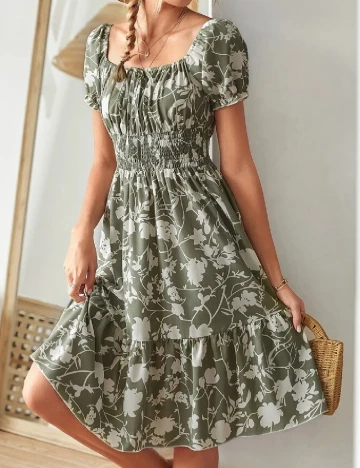 Rochie medie SHEIN, verde