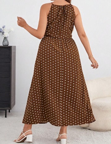 Rochie lunga SHEIN CURVE, maro