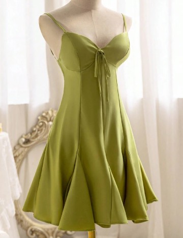 Rochie scurta SHEIN, verde