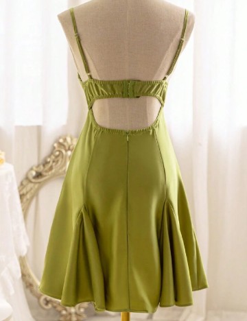 Rochie scurta SHEIN, verde