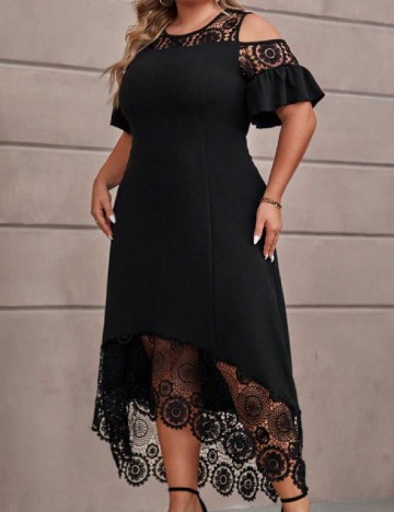Rochie lunga SHEIN CURVE, negru