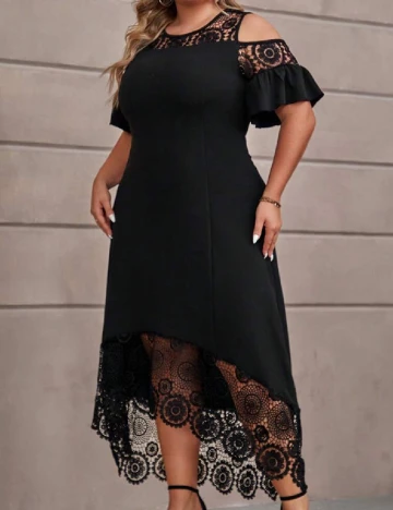 Rochie lunga SHEIN CURVE, negru