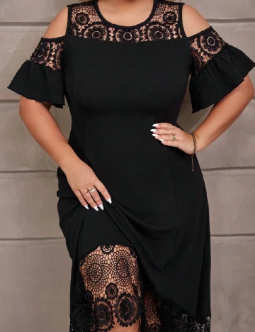 Rochie lunga SHEIN CURVE, negru