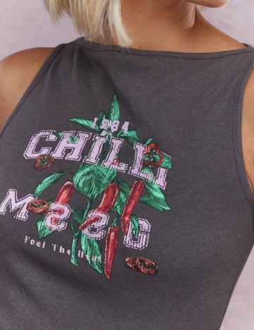 Top Missguided, gri inchis