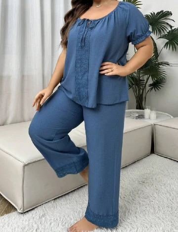 Compleu SHEIN CURVE, albastru