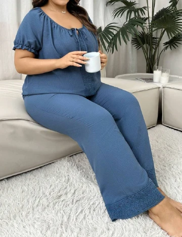 Compleu SHEIN CURVE, albastru
