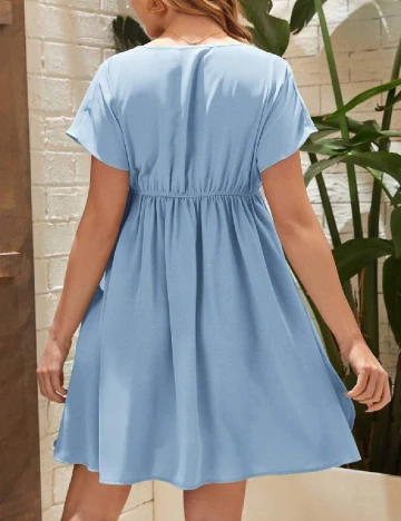 Rochie scurta SHEIN Maternity, bleu