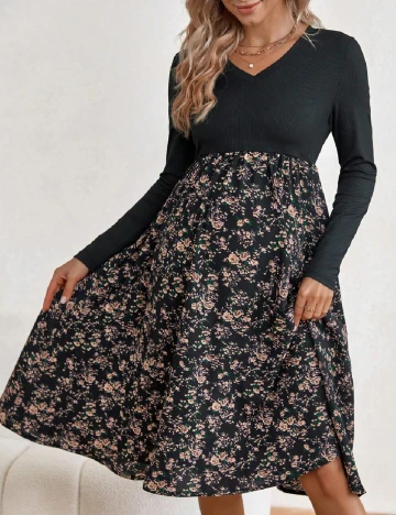 Rochie medie SHEIN Maternity, negru