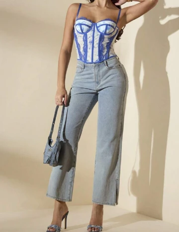 Top SHEIN, albastru Albastru