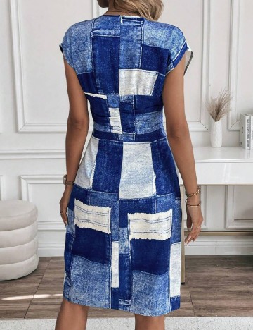 Rochie medie SHEIN, albastru