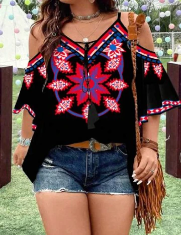 Bluza SHEIN CURVE, negru