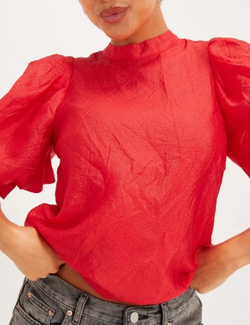 Bluza Pieces, rosu