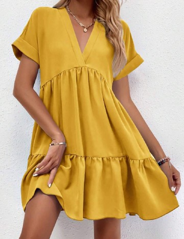 Rochie scurta SHEIN, galben