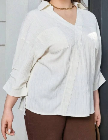 Camasa SHEIN CURVE, crem