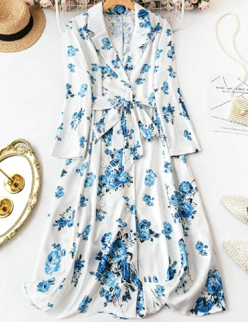 Rochie medie SHEIN CURVE, floral print