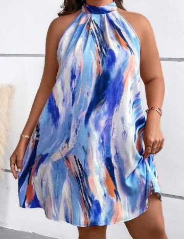 Rochie scurta SHEIN CURVE, mix culori