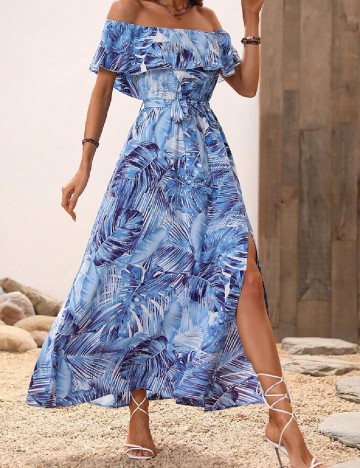 Rochie lunga SHEIN, albastru